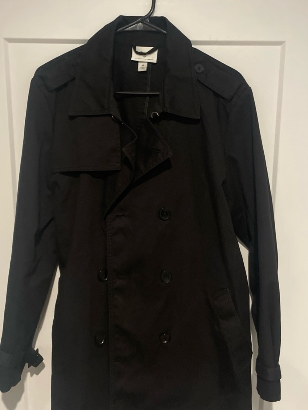 3.1 Phillip Lim Black Double-Breasted Trench Coat